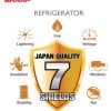 SHARP 50L/47L A+ Single Door Minibar Refrigerator Silver - SJ-K75XJ-SL2 - Image 4