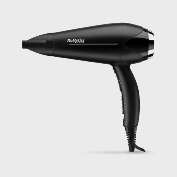 BABYLISS HAIR DRYER TURBO SMOOTH 2200 BLACK/SILVER CHROME