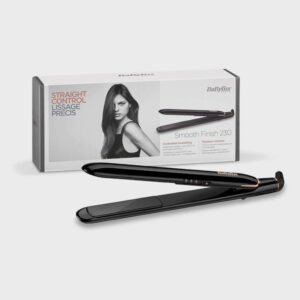 BABYLISS HAIR STRAIGHTENER SMOOTH FINISH BLACK & ROSE GOLD